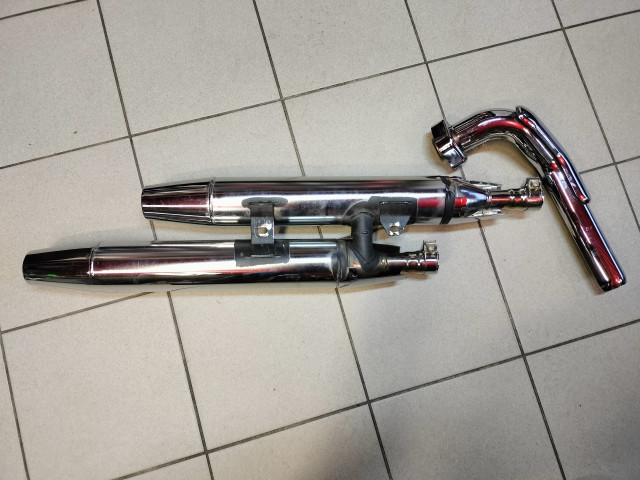 Auspuff Doppeltopf original XV